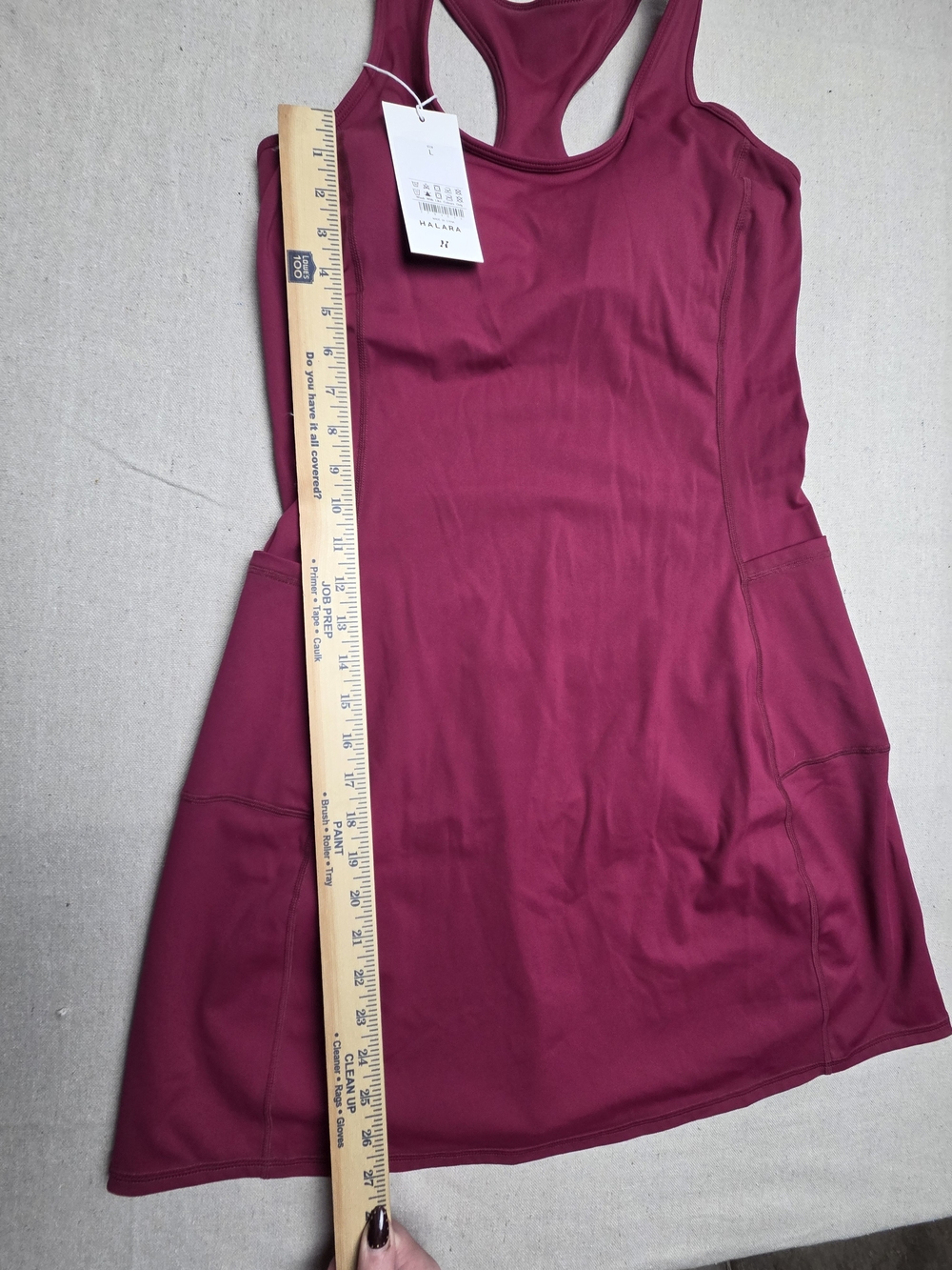 HALARA Raspberry Racerback Midi Dress - Picture 6 of 10